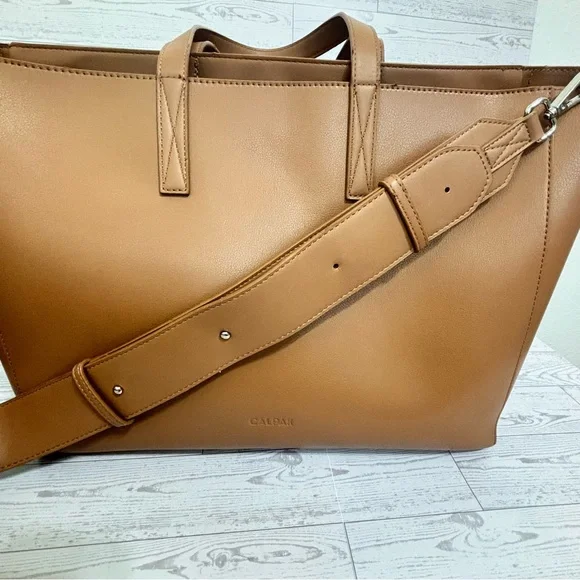 Calpak Haven Laptop Tote Bag in Toffee - Picture 14 of 15